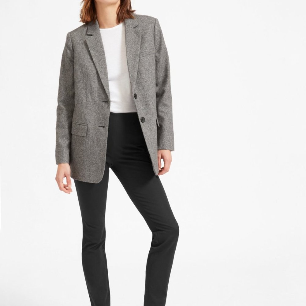 Everlane Side Zip Cropped Work Pant Black Size 8